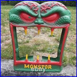 Vintage MONSTOR Vendall 1988 Vending Machine Frame Shell Cover Monster Horror