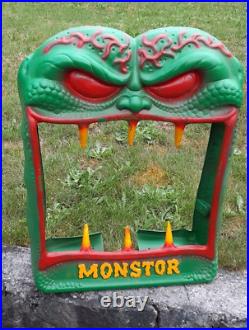Vintage MONSTOR Vendall 1988 Vending Machine Frame Shell Cover Monster Horror
