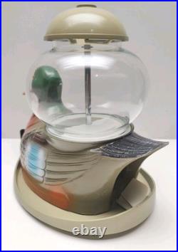 Vintage Mallard Duck Carousel Industries Gumball Machine Glass Globe LB/Orange