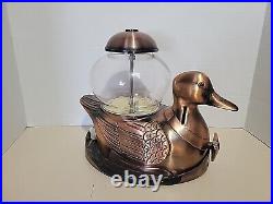 Vintage Mallard Duck Gumball Machine Carousel Industries Bronze Coloring