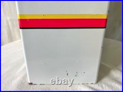 Vintage Medical Center Coin Operated Metal Vending Machine Countertop Dispenser
