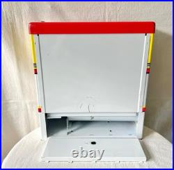Vintage Medical Center Coin Operated Metal Vending Machine Countertop Dispenser