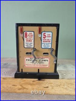 Vintage Metal US Mail Postage Stamp Vending Machine Dispenser 8 5 Cent Brooklyn