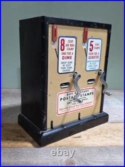 Vintage Metal US Mail Postage Stamp Vending Machine Dispenser 8 5 Cent Brooklyn Vintage Metal US Mail Postage Stamp Vending Machine Dispenser 8 5 Cent Brooklyn