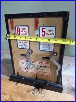 Vintage Metal US Mail Postage Stamp Vending Machine Dispenser 8 5 Cent Brooklyn