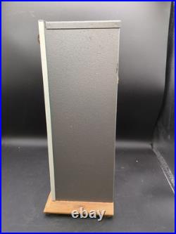 Vintage Metal US Mail Postage Stamp Vending Machine Dispenser Coin 25/25 Cent