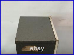 Vintage Metal US Mail Postage Stamp Vending Machine Dispenser Coin 25/25 Cent