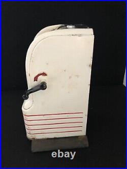 Vintage Metal US Mail Postage Stamps Vending Machine Dispenser, Heavy, No key