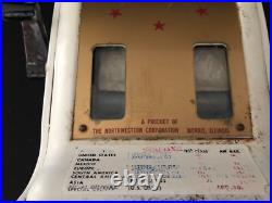 Vintage Metal US Mail Postage Stamps Vending Machine Dispenser, Heavy, No key