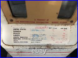 Vintage Metal US Mail Postage Stamps Vending Machine Dispenser, Heavy, No key