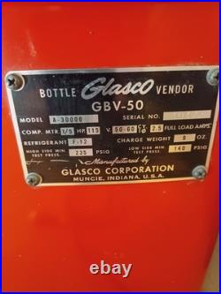 Vintage, Mid-Century Glasco GBV50 Coca-Cola Vending Machine, in working order