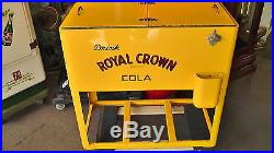 Vintage Mid-Century Royal Crown Cola Ice Chest withStand