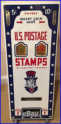 Vintage Mid Century USPS stamp vending machine US Post Office collectible