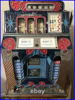 Vintage Mills FOK Mint Vending Slot Machine