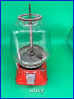 Vintage Minneapolis Regal Vending Machine Hot Peanuts (NICE GLASS, NO LID) Works
