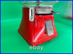 Vintage Minneapolis Regal Vending Machine Hot Peanuts (NICE GLASS, NO LID) Works