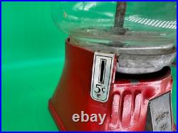 Vintage Minneapolis Regal Vending Machine Hot Peanuts (NICE GLASS, NO LID) Works