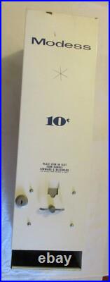 Vintage Modess Feminine Napkin/Pads Dispenser 10-Cent Vending Machine No Keys
