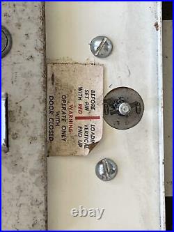 Vintage Modess Sanitary Napkin Tampon Gas Station Vending Machine Coin Op Sign