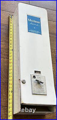 Vintage Modess Sanitary Napkin Tampon Gas Station Vending Machine Coin Op Sign