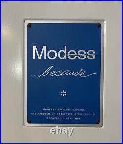 Vintage Modess Vending Machine Sanitary Pad Dispenser Coin Op 10c 1963 WithKeys