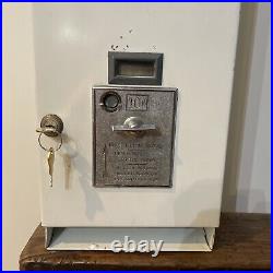 Vintage Modess Vending Machine Sanitary Pad Dispenser Coin Op 10c 1963 WithKeys