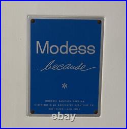 Vintage Modess Vending Machine Sanitary Pad Dispenser Coin Op 10c 1963 WithKeys