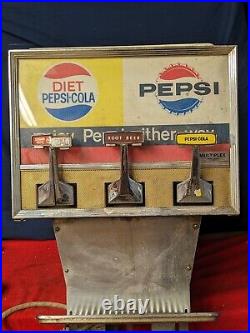 Vintage Multiplex model 73 Pepsi fountain soda pop dispenser, 1960's Antique