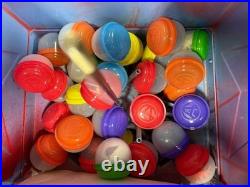 Vintage NFL Football Helmet Vending Machine with 32 Helmets in Capsules Bills