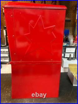 Vintage NFL Football Helmet Vending Machine with 32 Helmets in Capsules Bills