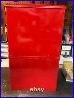 Vintage NFL Football Helmet Vending Machine with 32 Helmets in Capsules Bills