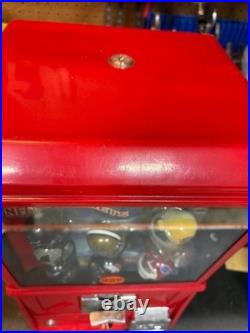 Vintage NFL Football Helmet Vending Machine with 32 Helmets in Capsules Bills