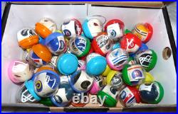 Vintage NFL Mini Gumball Vending Machine Football Plastic Helmets Lot of 47