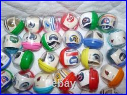 Vintage NFL Mini Gumball Vending Machine Football Plastic Helmets Lot of 47