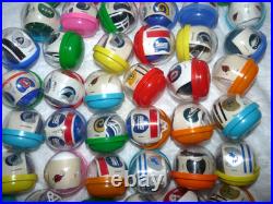 Vintage NFL Mini Gumball Vending Machine Football Plastic Helmets Lot of 47