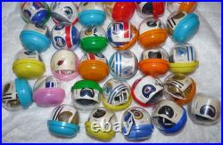 Vintage NFL Mini Gumball Vending Machine Football Plastic Helmets Lot of 47