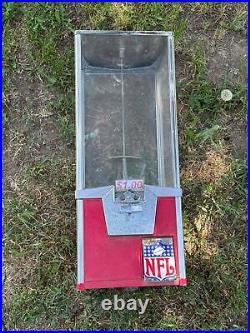 Vintage NFL Miniature Football Team Helmet Gumball Vending Machine