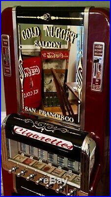 Vintage National Cigarette Machine Restored Beautiful! Rare 7 Pull
