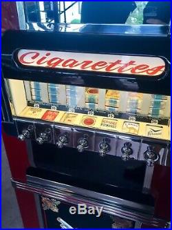 Vintage National Cigarette Machine Restored Beautiful! Rare 7 Pull