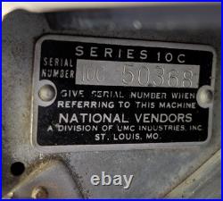 Vintage National Vendors 10C Candy and Gum Machine, No Keys Vintage National Vendors 10C Candy and Gum Machine, No Keys