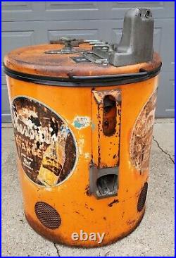 Vintage Nesbitts Orange Soda Vending Machine General American Vendor 120 AS-IS