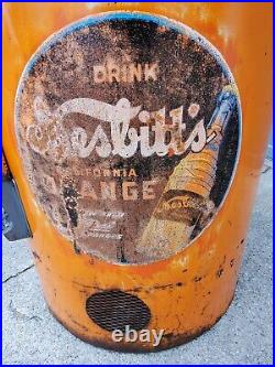 Vintage Nesbitts Orange Soda Vending Machine General American Vendor 120 AS-IS