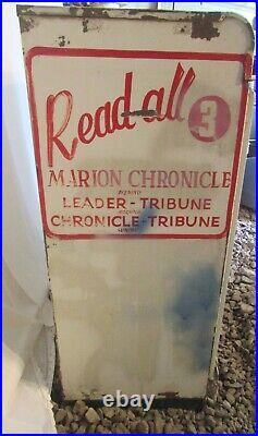 Vintage NewsVend Model 100 Newspaper Vending Machine Marion Chronicle Ohio