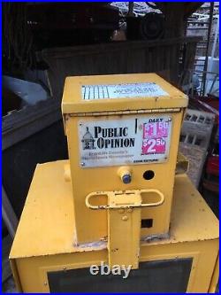 Vintage News Paper Vending Machine Public Opinion News Stand