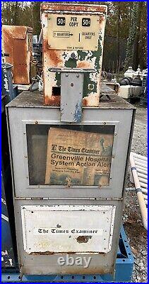 Vintage Newspaper Vending Machine, South Carolina, Movie Prop, Can Ship