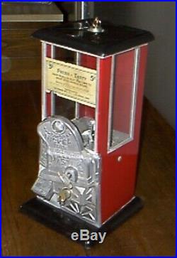 Vintage Norris Master RARE Nickel Only Gumball Vending Machine