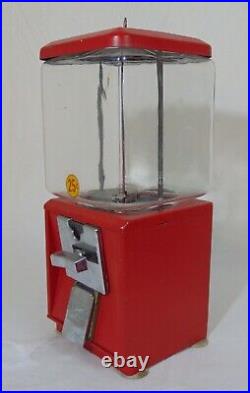 Vintage Northwester Glass Gumball Vending Machine 25 cents