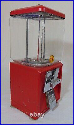 Vintage Northwester Glass Gumball Vending Machine 25 cents