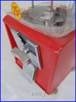 Vintage Northwester Glass Gumball Vending Machine 25 cents