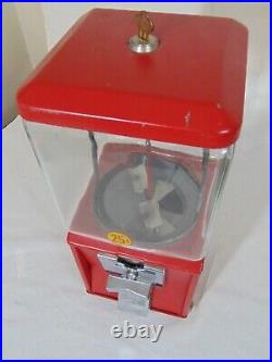 Vintage Northwester Glass Gumball Vending Machine 25 cents